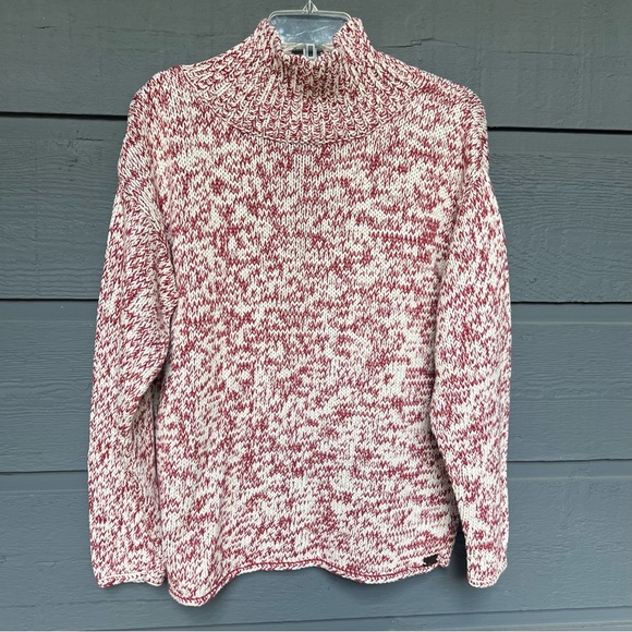 SHANNON PASSERO RED CHUNKY COTTON SWEATER    SIZE M - Picture 1 of 11